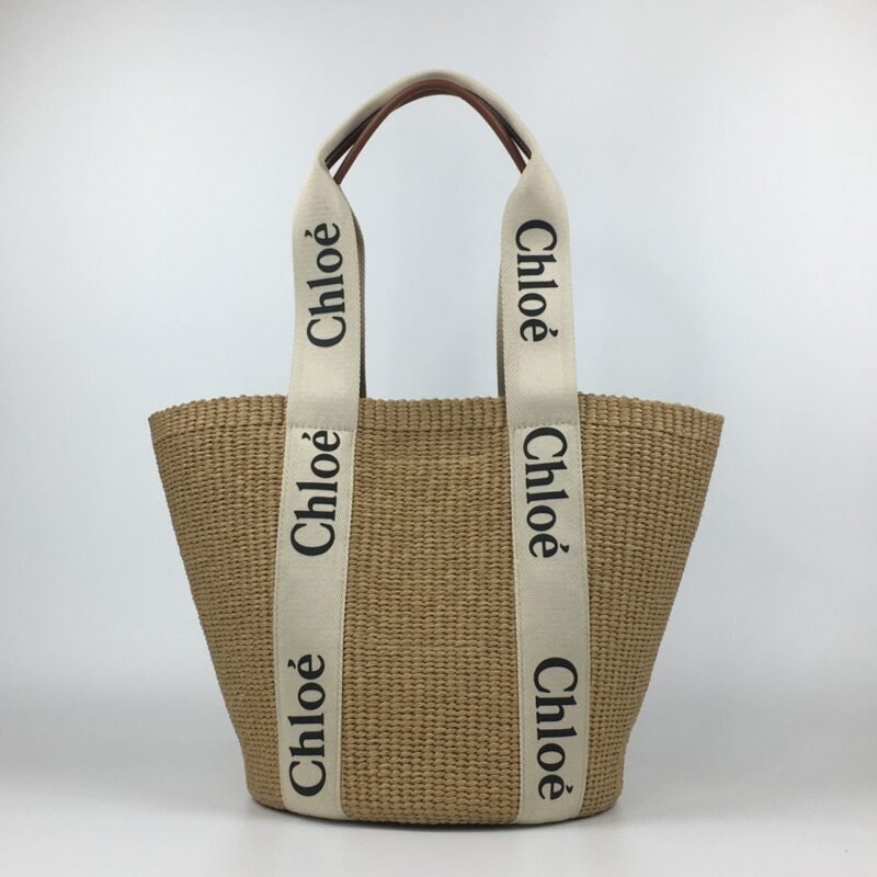 Large Woody Basket In Natural Fibers - 图片 2
