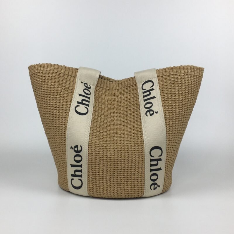 Large Woody Basket In Natural Fibers - 图片 3